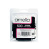Picture of Amelia Beauty | 500 Count 1/2" Rubber Bands | Premium US Made Rubber Hair Ties | Ideal for Ponytails, Braids & Beards | Strong All Day Hold | Convenient Re-closable Container | Black