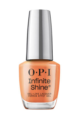 Picture of OPI Infinite Shine Bright on Top of It | Opaque Dark Orange Crème Long Wear Gel Like Nail Polish | Vegan, Long Lasting, Streak Free