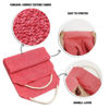 Picture of Evridwear Exfoliating Back Scrubber with Handles Two Sides for Body Shower Deep Cleans Skin Massages Invigorating Blood Circulation Men Women One Size (Pink and Blue)