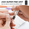 Picture of Rolybag Sanding Bands for Nail Drill 240 Grit Extreme Fine Nail Sanding Bands 200Pcs Black Professional Sanding Bands and 2Pcs Nail Drill Bits for Manicures and Pedicure
