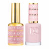 Picture of DND DC Gel Polish Set, Pink Collection, UV/LED Gel Polish and Air Dry Nail Lacquer, Matching Chip-Free Polish Duo, 141 Pink Champagne, 0.5 Fl Oz