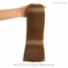 Picture of Lacer Tape In Real Human Hair Extensions, Semi-permanent Remy Human Hair for Women, 20 Pieces 50 Grams, #10 Gold Brown, 16 Inch