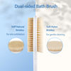 Picture of Back Scrubber Body Shower Brush: 20.5‘’ Extra Long Anti Slip Handle Bath Brush with Stiff and Soft Bristles - Showering Exfoliator for Women, Men, Elderly (Blue)