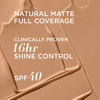 Picture of IT Cosmetics CC+ Cream Natural Matte Foundation with SPF 40 - Shine-Reducing & Long-Wear Full Coverage Foundation For Oily Skin - With Hyaluronic Acid - Non-Comedogenic, Tan - 1.08 fl oz