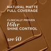 Picture of IT Cosmetics CC+ Cream Natural Matte Foundation with SPF 40 - Shine-Reducing & Long-Wear Full Coverage Foundation For Oily Skin - With Hyaluronic Acid - Non-Comedogenic, Deep Honey - 1.08 fl oz