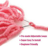 Picture of 36 Inch 1 Pack Soft Locs Crochet Hair Color Pink Whole Strand No Extended Long New Faux Locs Pre-looped Super Lightweight Synthetic Hair Braids For Black Women (36inch, 1pack, Pink)