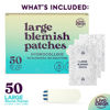 Picture of LivaClean 50CT Large Hydrocolloid Acne Patches - for Pore Spots Nose Face Cystic Pimple Zit Patch - Big Pimple Patches Hydrocolloid Bandages Strips Stickers Zit Patch XL