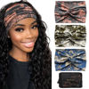 Picture of S&N Remille Wide Boho Headbands for Women Extra Large Turban Headband Hairband Hair Twisted Knot Accessories 3 Pack