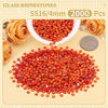 Picture of 2000PCS SS16/4mm Crystal Rhinestones (Orange/Hyacinth), Bedazzling Flatback Glass Rhinestones for Crafting DIY Nail Art Makeup Decoration, Gems Diomand Charms for Tumbler Shoes Clothing Mug