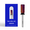 Picture of AIRSEE Tungsten Carbide Acrylic Nail Drill Bit Super Cut Bit Efile Electric File Machine Head Tip for Manicure Polishing Art Remove Gel Professional 3/32" Beginner Safety Crystal Top Barrel X Coarse