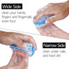 Picture of Nail Brush Two Sided Hand Fingernail Scrub Brushes Soft Stiff Bristles Scrubber Nails Toes Cleaning Brush for Men Women Kids 4 PCS