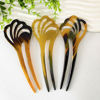 Picture of Hair Sticks For Long Hair, Natural Buffalo Horn Hair Smoothing Stick, Hair Stick Pin 5.5 inches, Gift for Mother 1pcs Flower