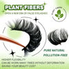 Picture of 3d Plant Fibre Russian Strip Lashes, D Curl Lash Strips, Natural False Lashes Mink, Wispy Fake Lashes, D Curl Strip Lashes, Natural Wispies Mink Eyelashes, Faux Mink Eyelashes Natural Look(SDC14)