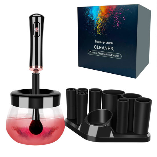 Picture of Makeup Brush Cleaner Dryer, Neeyer Super-Fast Electric Brush Cleaner Machine Automatic Brush Cleaner Spinner Makeup Brush Tools