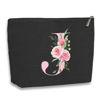 Picture of kdxpbpz A-Z Personalized Cosmetic Bag Monogrammed Makeup Bags Bridesmaid Gifts Custom Toiletry Pouch Gifts for Women Mom Best Friend Sister Bride Bridesmaid (J)