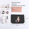 Picture of kdxpbpz A-Z Personalized Cosmetic Bag Monogrammed Makeup Bags Bridesmaid Gifts Custom Toiletry Pouch Gifts for Women Mom Best Friend Sister Bride Bridesmaid (J)