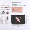 Picture of kdxpbpz A-Z Personalized Cosmetic Bag Monogrammed Makeup Bags Bridesmaid Gifts Custom Toiletry Pouch Gifts for Women Mom Best Friend Sister Bride Bridesmaid (N)