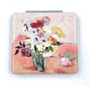 Picture of Aeisage Small Purse Mirror Van Gogh Japanese Vase with Roses and Anemones Mirror Floral Compact Mirror Bridesmaid Mirrors for Wedding