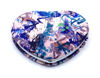 Picture of Aeisage Heart Mirror Compact Small Purse Mirror Blue Pocket Mirror Mini Size Travel Mirror for Girls Folding Mirror in Heart Shape Unique Gift for Her