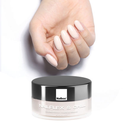 Picture of Nailboo PREMIUM Nail Dip Powder, Long-Lasting Dip Nails, Use With Nailboo Essential Liquids, Nailflex & Chill Pale Nude Nail Dip Powder, 0.5 oz (1 Pack)