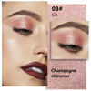 Picture of Kaely Pressed Single Eyeshadow Makeup, Champagne Shimmer Highly Pigmented Monochrome Eye Shadow Palette, Waterproof Neutral Powde Mini Eyeshadow, sombras para ojos, Lightweight Blendable, 03