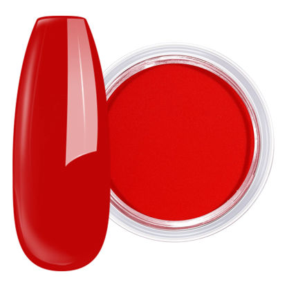 Picture of AILLSA Dip Powder Classic Red for Christmas, Red Dip Powder Nail 1 Oz Nail Dipping Powder French Nail Art for Starter Manicure Salon DIY at Home, Fall Winter Dip Powder Colors Long Lasting
