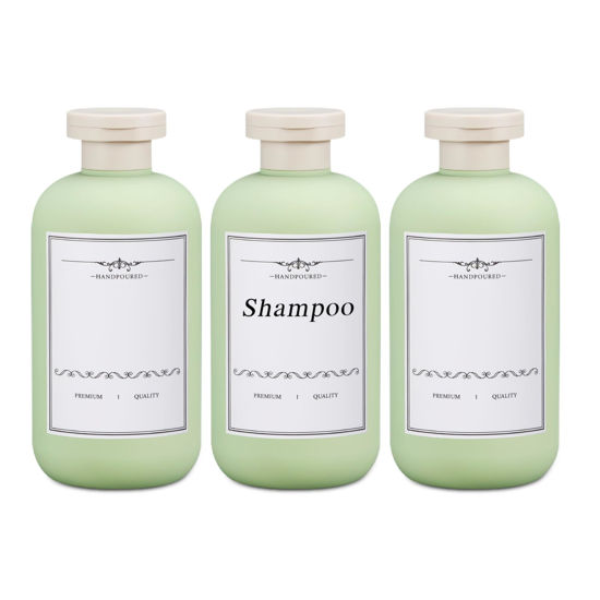Picture of UMETASS 10oz Travel Shampoo Bottle, Empty Plastic Squeeze Bottles with Flip Cap, Lotion Container for Toiletries Travel Size Shampoo and Conditioner (3 pack green)