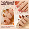 Picture of Luckyfairy Short Almond Oval Nail Tips Pre-shaped 360Pcs Soft Gel Full Cover Half Matte Clear Oval Gel Nail Tips Round Oval for Nail Extensions Long Lasting Acrylic Press on Nails DIY Nails 12 Sizes