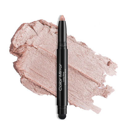Picture of Color Mirror Longwear Cream Eye Shadow Sticks(05 Sunset Shimmer),Smudge-Proof, Waterproof Eyeshadow Stick,Silky Formula Glitter With Makeup Brush,Pink Eye Shadow Stick