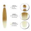 Picture of Liang Dian Pre Stretched Braiding Hair Ombre 30 Inch 8 Packs Synthetic Crochet Braids Hot Water Setting Professional Soft Yaki Texture Synthetic Hair Extensions(30 Inch 27/613)