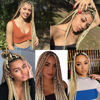 Picture of Liang Dian Pre Stretched Braiding Hair Ombre 30 Inch 8 Packs Synthetic Crochet Braids Hot Water Setting Professional Soft Yaki Texture Synthetic Hair Extensions(30 Inch 27/613)