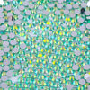 Picture of 1000 Pieces SS20 5mm Flatback AB Rhinestones Clear Glass Round Gems Crystals for Nail Art DIY Crafts Clothes Shoes Bags （Light Green）
