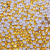 Picture of 500 Pieces SS30 6mm Flatback AB Rhinestones Clear Glass Round Gems Crystals for Nail Art DIY Crafts Clothes Shoes Bags （Gold）