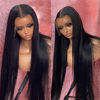 Picture of BEEOS Ultra-fitted 13x6 SKINLIKE Real HD Lace Front Wig, Pre-Plucked Bleached small Knots 180% Density Invisible 0.10mm Ultra-thin HD Lace Straight Human Hair With Baby Hair 18 Inch