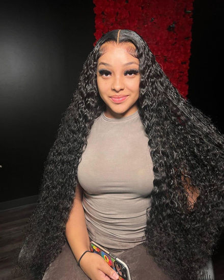 Picture of BEEOS 5x5 SKINLIKE Real HD Lace Closure Wig, 180% Density 0.10mm Ultra-thin Invisible Lace Curly Human Hair Wigs Pre-plucked Hairline Melted Crystal HD Lace 20 Inch