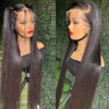 Picture of BEEOS Ultra-fitted 13x6 SKINLIKE Real HD Lace Front Wig, 250% Density Bleached Small Knot Pre-Plucked Vivid Hairline 0.10mm Ultra-thin HD Lace Straight Human Hair Wig 18 Inch