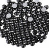 Picture of Beadsland 2880pcs Flat Back Crystal Rhinestones Round Gems for Nail Art and Craft Glue Fix,Black,SS20,4.6-4.8mm