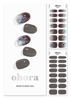 Picture of ohora Semi Cured Gel Nail Strips (N Pottery) - Dark, Ombre, Works with Any UV/LED Nail Lamps, Salon-Quality, Long Lasting, Easy to Apply & Remove - Includes 2 Prep Pads, Nail File & Wooden Stick