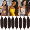 Picture of 30 Inch Long Pre-Separated Springy Afro Twist Hair 8 Packs Spring Twist Hair For Distressed Soft Locs Natural Black Marley Twist Braiding Hair Synthetic Hair Extension For Women (8 Strands/Pack,T30#)