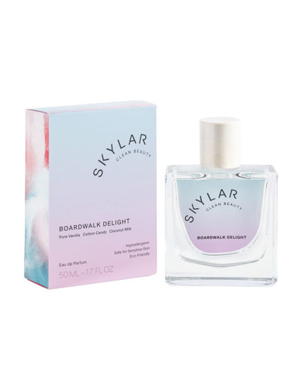 Picture of Skylar Boardwalk Delight Eau de Parfum - Hypoallergenic & Clean Perfume for Women & Men, Vegan & Safe for Sensitive Skin - Notes of Cotton Candy, Vanilla & Coconut Milk - 50mL /1.7 Fl oz