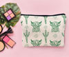 Picture of Lacosu Western green Makeup Bag,Western Gifts For Women,Cow Makeup Bag,Cowgirl Stuff,Western Stuff For Women,Western Gifts,Cowgirl Gifts(green)