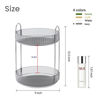 Picture of Aveniee 360 Rotating Makeup Organizer for Vanity, Skincare Perfume Organizers Large Capacity, Bathroom Countertop Organizer and Storage, Clear Cosmetics Lipstick Holder for dresser(2 Tiers, Grey)