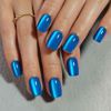 Picture of SHANGMENG Cat Eye Blue Press on Nails Square - Soft Gel Press on Nails Short for Women Gift, Fit Perfectly & Natural Stick on Nails with Glue in 16 Sizes - 32 Reusable Fake Nails, Klein Blue