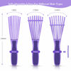 Picture of Detangling Hair Brush, Detangling brush for Adults and Kids, Comb Set for Kinky Curly Coily and Wavy Hair, For Wet and Dry Hair, Afro American Type 3a-4c, Comfortable Grip(Purple)