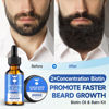 Picture of Beard Growth Oil & Beard Balm - Beard Growth Kit with 2X Concentration Biotin for Men, Natural Ingredients with Argan Oil, Jojoba Oil and Vitamin (Sandalwood)