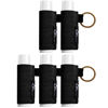 Picture of WK IEASON - 5PCS Lip Balm Holder Keychain Bulk Black Clip On Lipstick Sleeve Chapstick Sleeve Holder Keychain Lip Gloss Holder Key Chain(Blackx5)