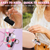 Picture of WK IEASON - 5PCS Lip Balm Holder Keychain Bulk Black Clip On Lipstick Sleeve Chapstick Sleeve Holder Keychain Lip Gloss Holder Key Chain(Blackx5)