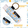 Picture of WK IEASON - 5PCS Lip Balm Holder Keychain Bulk Black Clip On Lipstick Sleeve Chapstick Sleeve Holder Keychain Lip Gloss Holder Key Chain(Blackx5)