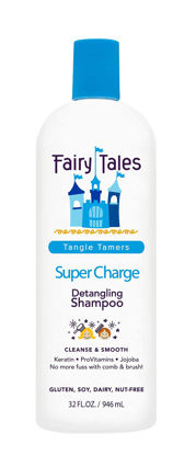 Picture of Fairy Tales Tangle Tamer Super Charge Detangling Shampoo for Kids - Paraben Free, Sulfate Free, Gluten Free, Nut Free - 32 oz