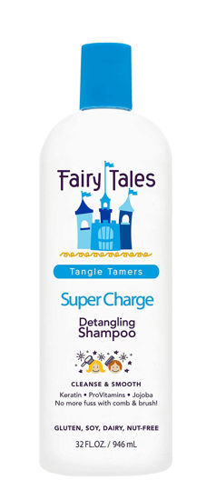 Picture of Fairy Tales Tangle Tamer Super Charge Detangling Shampoo for Kids - Paraben Free, Sulfate Free, Gluten Free, Nut Free - 32 oz